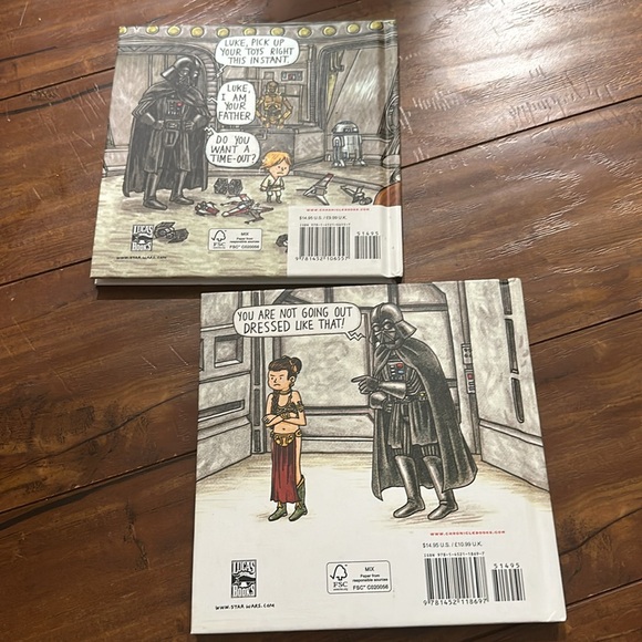Darth Vader and‎ Son & Vader's Little Princess 2 hard cover books - Picture 2 of 3